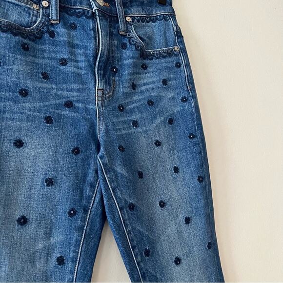 Madewell The High-Rise Slim Boyjean: Beaded Edition - Picture 6 of 11